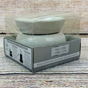 Everyday Reflections Electric Wax Warmer Dual Function Candle &‎ Jar  Warmer